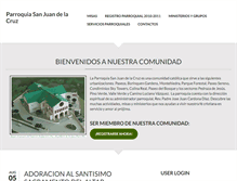 Tablet Screenshot of parroquiasanjuandelacruz.org